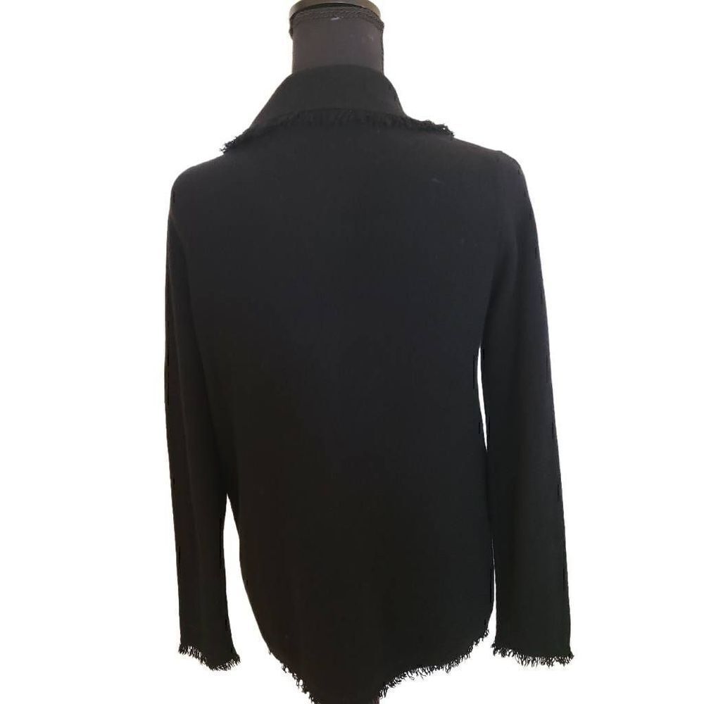 Armand Diradourian Womens Black Cashmere Sweater Jacket Small - Picture 4 of 12